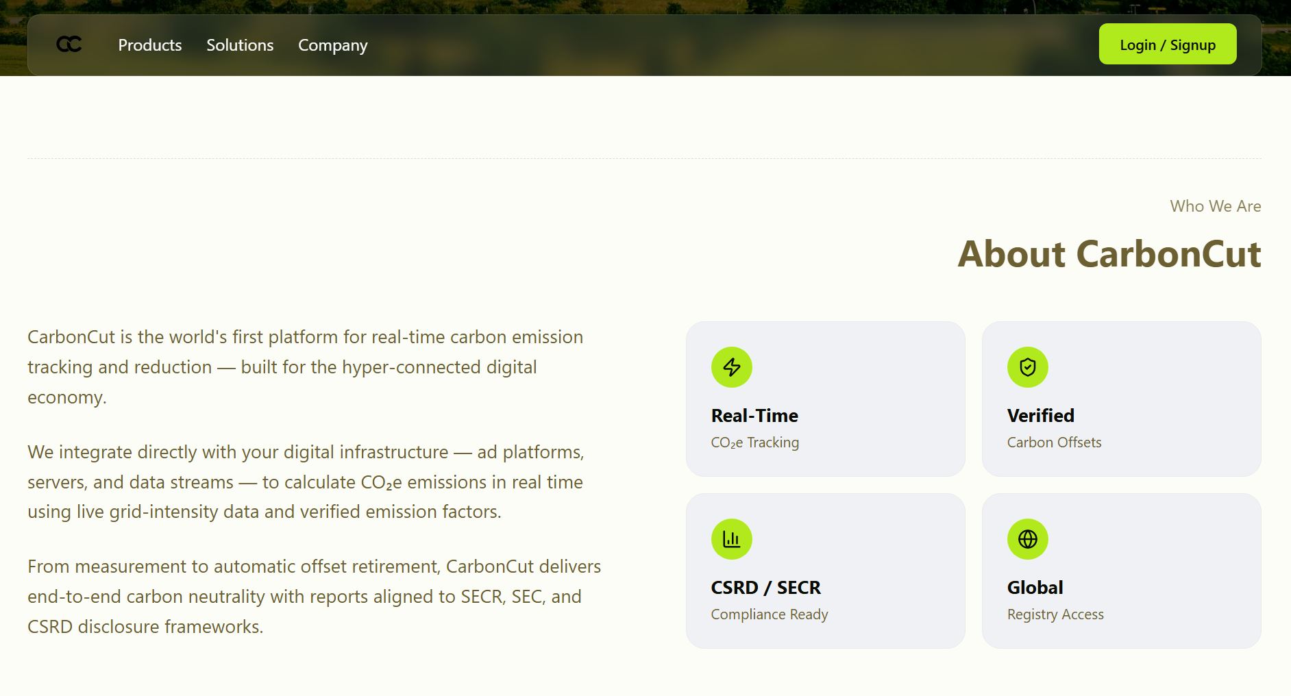 ClimateTech SaaS | GHG Protocol-Compliant Digital Carbon Measurement & Offset Platform Developed with Climate Scientists and Oxford Engineers